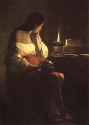 LA TOUR, Georges de The Magdalen with the Nightlighe oil painting reproduction